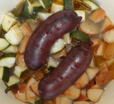 Boudin noir aux pommes à la marmite norvégienne