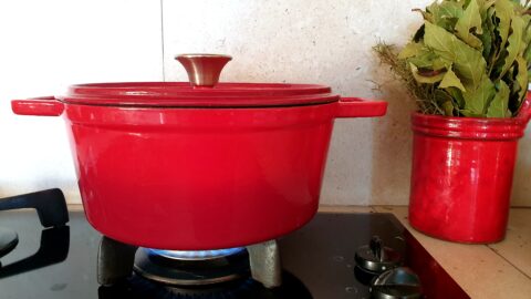 Cocotte sur la plaque de cuisson - Fonctionnement marmite norvégienne - Simmae.fr