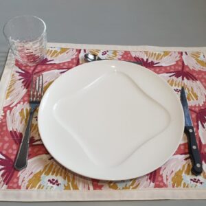 set de table coton doublé