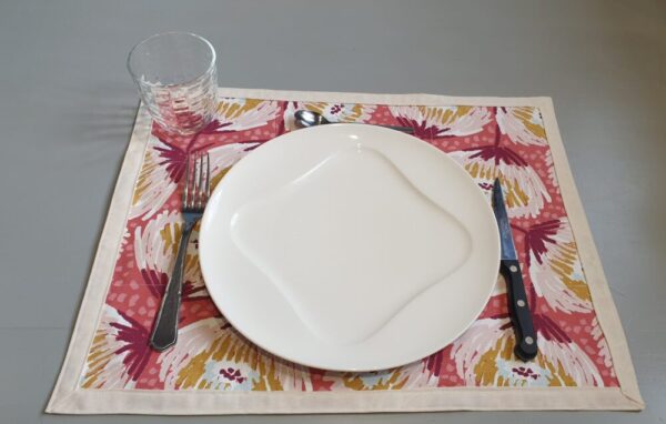 set de table coton doublé