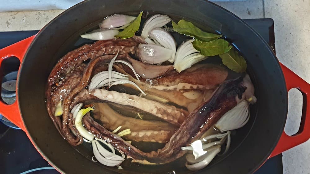 Poulpe à la gallego à la marmite norvégienne