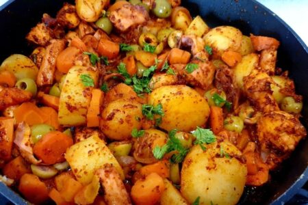 Poulpe à la gallego à la marmite norvégienne