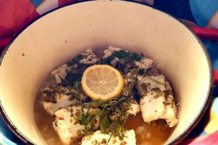 Filet de congre à la marmite norvégienne