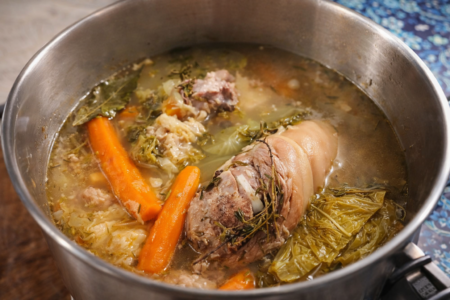 Jarret de porc en cocotte à la marmite norvégienne