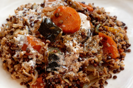 Riz aux lentilles à la marmite norvégienne