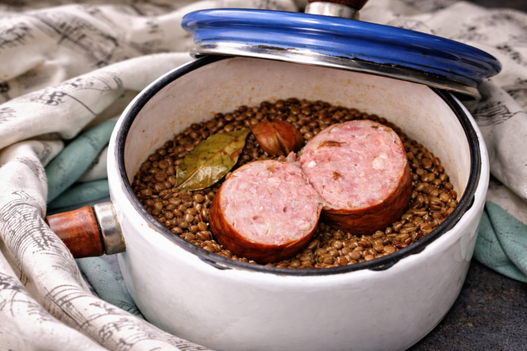 Saucisse de Morteau aux lentilles