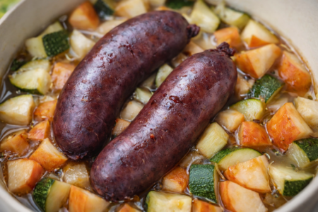Boudin noir aux pommes à la marmite norvégienne