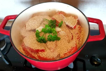 Quinoa aux légumes d’été à la marmite norvégienne
